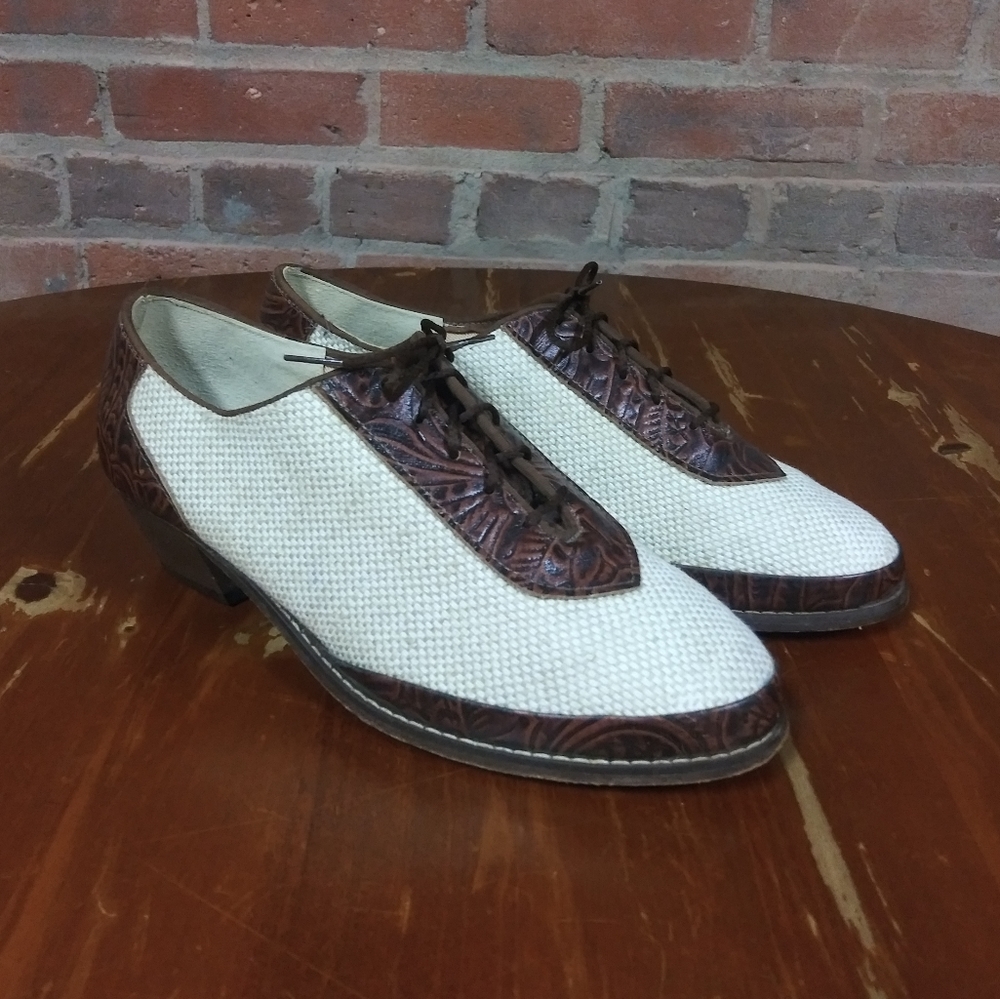 Tictactoes | Vtg. Leather Colorblocked Shoes